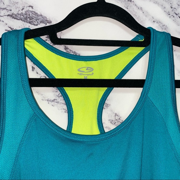 C9 Champion Green Racerback Workout Tank Top - Picture 2 of 7